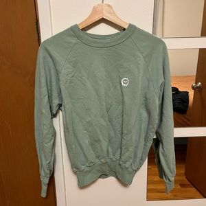 BBP lightweight crew sweatshirt in seafoam green